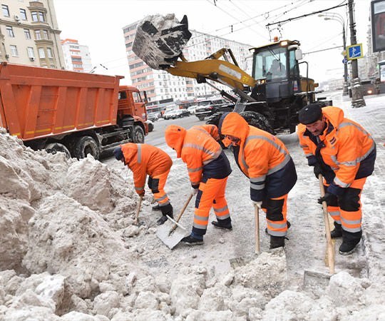 Уборка снега в Прокопьевске и  Кемеровской области