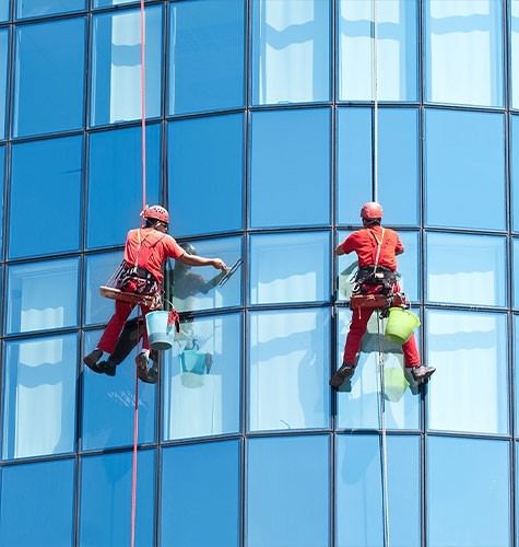 Мытье фасадов промальпинистами в Прокопьевске